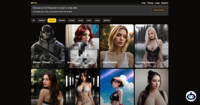 RoleplayHub: Uncensored NSFW Chatbots for Your Fantasy Needs